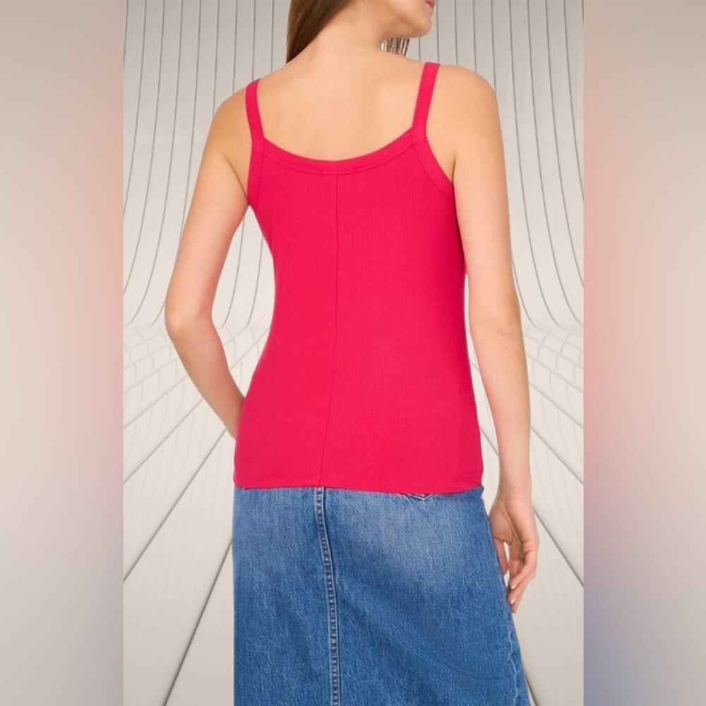 NWT! 1.STATE Rib Jersey Scoop Neck Tank 16-19” P2P - Picture 2 of 7